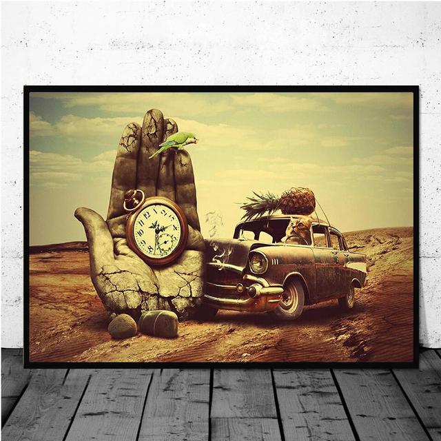 Famous Surrealism Canvas Paintings By Salvador Dali Wall Art Posters and Prints Wall Art Pictures for Living Room Home Decor