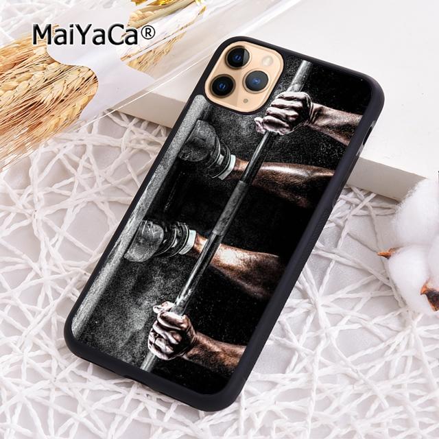 

MaiYaCa Training Workout Gym Crossfit Quote Phone Case For iPhone 17 Air 16 15 plus 11 12 13 14 pro max coque iPhone 11pro max