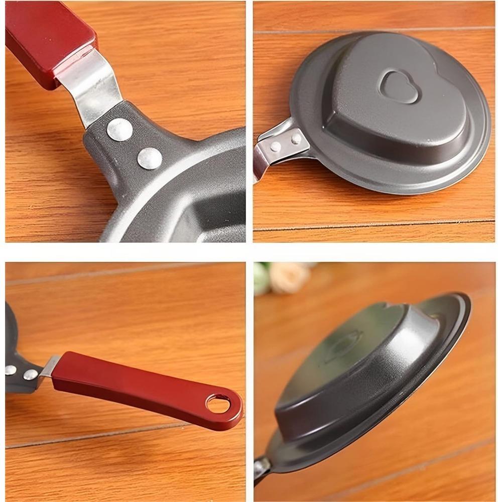 1 stk Mini Egg Pannekake Stekepanne Non-stick Liten Omelettpanne Søtt Mønster Stekepanne Multifunksjonelt Kokeutstyr til Frokost