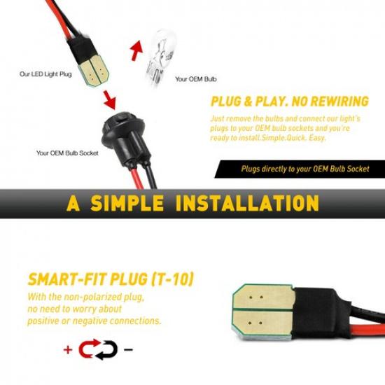 2x Smoked LED Side Marker Turn Signal Light For Subaru BRZ Scion FRS 86 Toyota