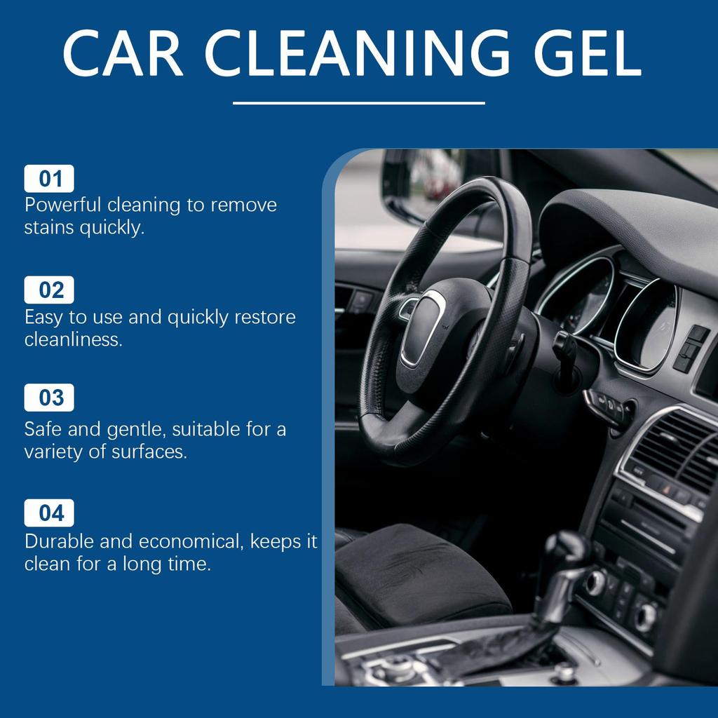 Rayhong Car Cleaning Gel, multi-functional soft gel for cleaning car interior gaps and air vents, 140g