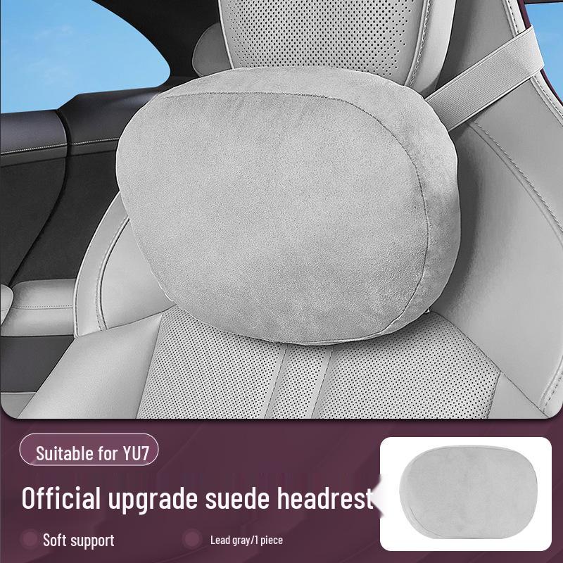 Xiaomi SU7/Ultra/YU7 Magnetic Headrest Neck & Lumbar Support Leather Cushion