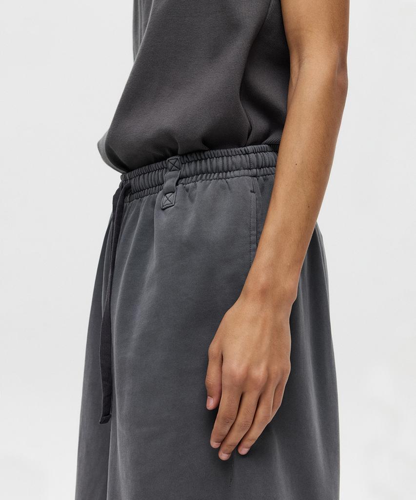 Dipain Pigment Washed Bermuda Sweatpants Charcoal