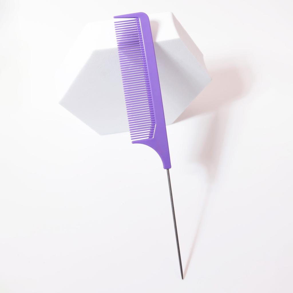 Steel needle pointed tail comb, hair picking comb, styling comb, anti-static and high-temperature resistant hair comb