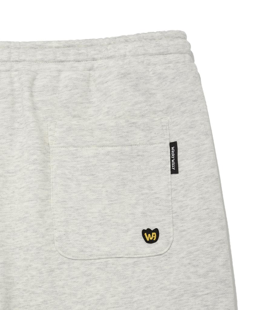 WACKY WILLY [25Fw] Brushed Sweat Jogger Pants Light Gray