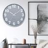 12 Inch 30CM Silent Wall Clock, Creative and Fashionable, Three-dimensional Digital Minimalist Clock for Home Living Room