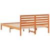 Bed Frame Wax Brown 120 x 200 cm Solid Pine Wood
