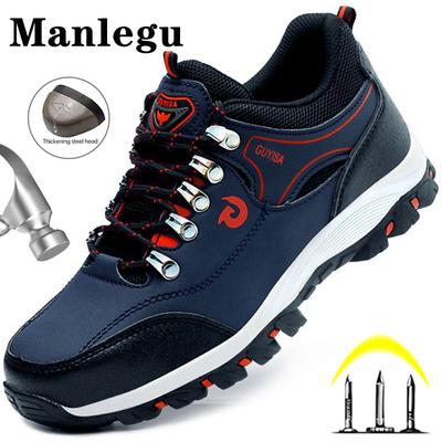 Bottes de sécurité de travail hommes chaussures à bout en acier bottes de travail chaussures indestructibles chaussures de travail de sécurité anti-crevaison hommes femmes baskets de travail chaussures de protection mâle