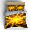 Yellow lightning bolt pattern. Bedding sets Duvet cover sets Duvet covers Pillowcases(1 * Duvet Cover 2 * Pillowcases, without duvet insert)