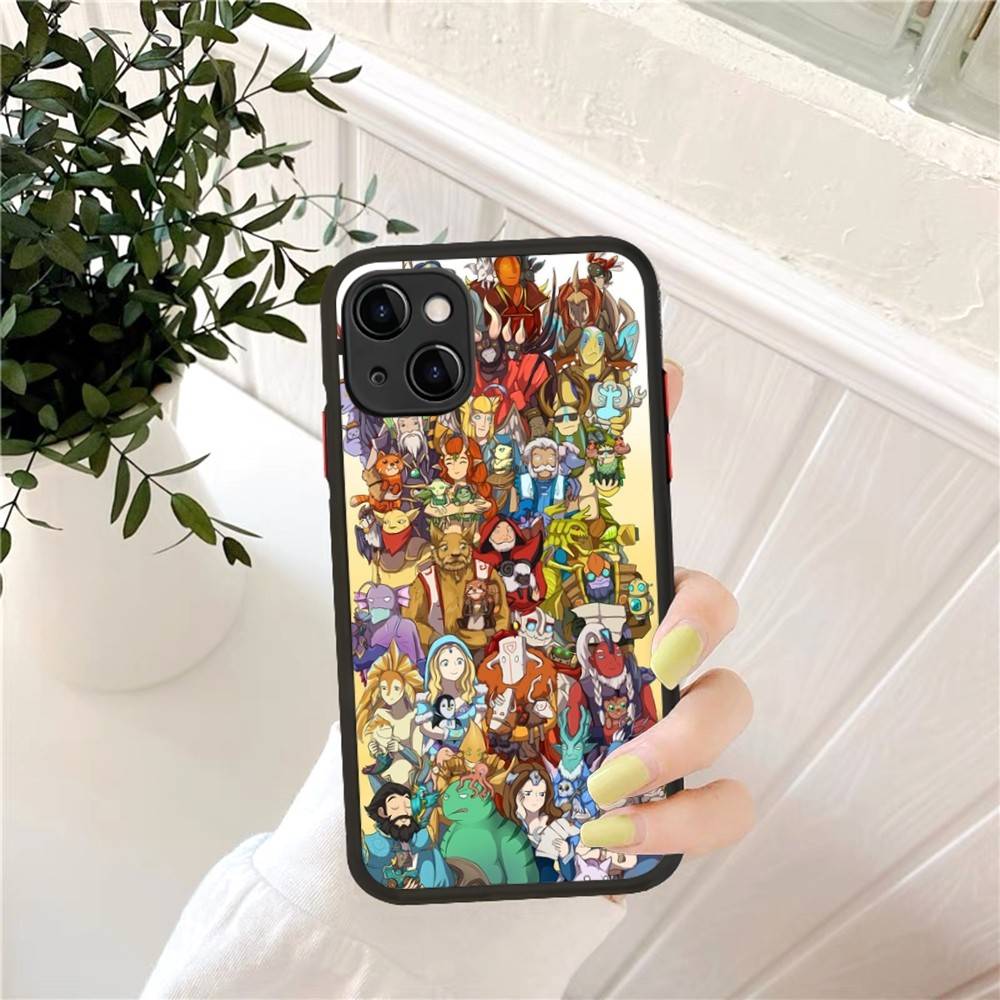 Game D-Dota 2 For IPhone 15 16 Pro Max 11 12 13 14 XS XR X Plus 16E Matte Translucent Phone Cover
