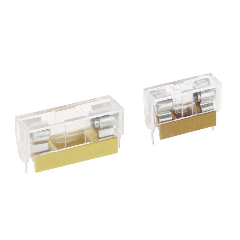 10Pcs/Set 6A 10A Fuse Holder With Cover Transparent Fuse Holder  for DIY Industrial Projects