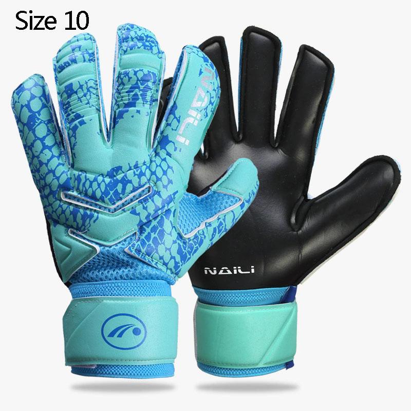 

1 пара футбольных вратарских перчаток для юношей и взрослых, профессионального уровня, противоскользящие, дышащие, для матчей, футбольные принадлежности