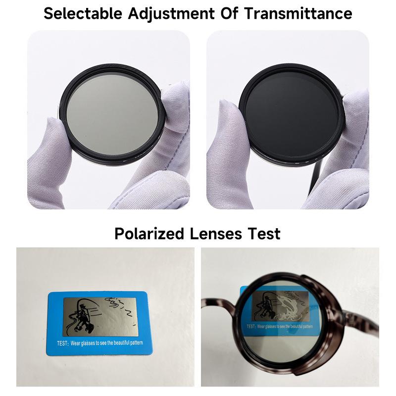 ND9 Rotating Adjustable Polarized Sunglasses UV400 Retro Steampunk Sport Goggles Men's and Women's New Manual Dimming Sunglasses