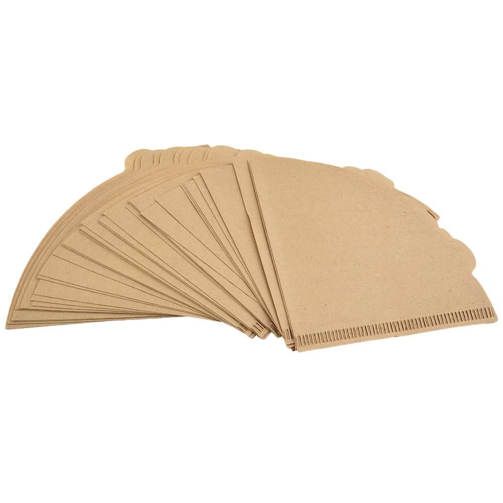 Coffee Maker Coffee Filter Paper Hand Pour Hand-wash Log Pulp Cone-shaped Drip Filter Paper Fan-shaped High Quality China Mainland