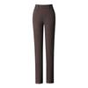Women's High-Waisted Fleece-Lined Straight-Leg Pants, New for Autumn/Winter 2024, Plus Size Available, Warm Casual Mom Trousers.