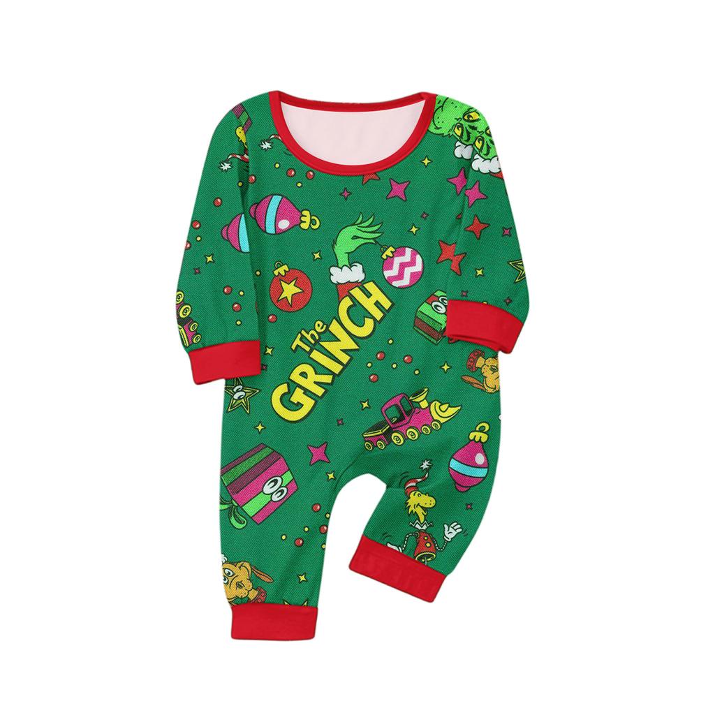 Christmas Prints Family Matching Long Sleeve Tops+Parhts Set Family Matching Sets