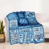 Happy 60th Birthday Celebration Blanket Ultra-Soft Great for Seaside Office Bed All-Season Use Warmthful Decor