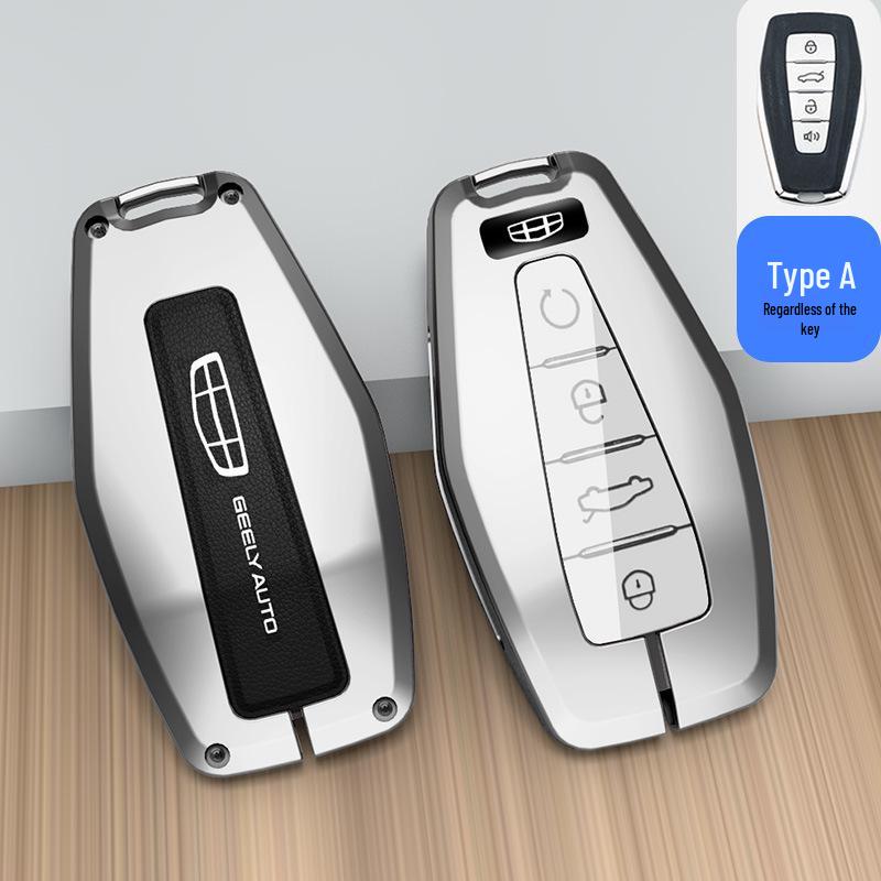 Geely Key Case for Xingrui, Bin Yue, Borui, Binrui GL, Emgrand GS, Vision X6, Xingyue L - Protective Car Key Shell