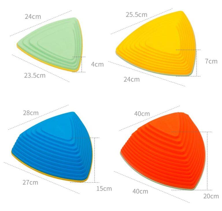 Sensory path river stones Childrens balancing stones  stepping stones  motor skills and coordination Triangle 11 pcs