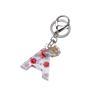 [Sound Spice] Rilakkuma Initial Resin Keychain [A]