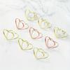 20 Stück Doppelte Herzform Metall Memo Halter Tisch Platzkartenhalter Fotoklammer Kartenständer Hochzeitsbankett Herz Nachrichtenhalter