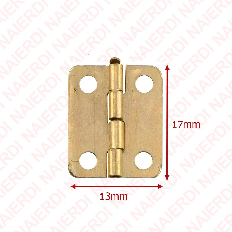 NAIERDI 30PCS Mini Antique Hinges Vintage Bronze/Gold/Silver Cabinet Door Hinge for Wooden Box Jewelry Case Furniture Hardware