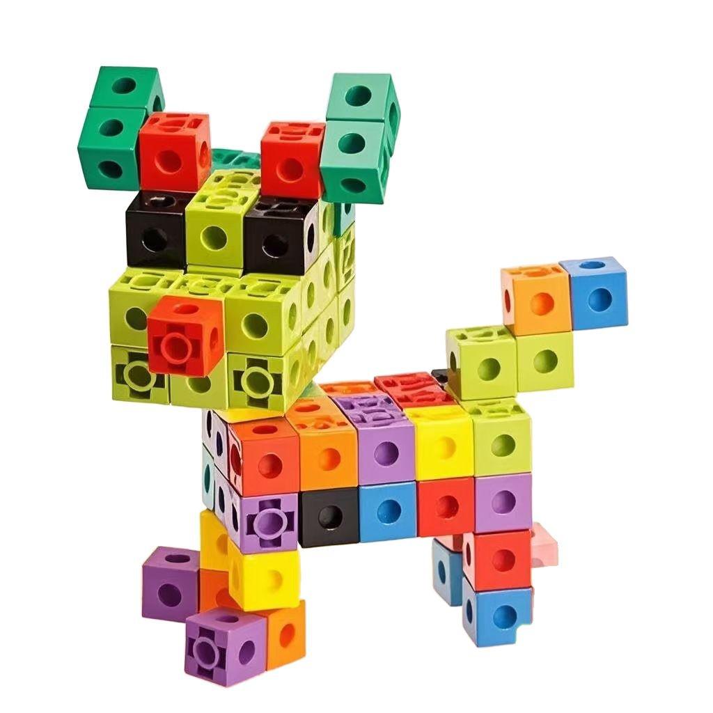 Educational Creative Magic Cubes: 2cm Interlocking Building Blocks - 100-Piece Set for Children