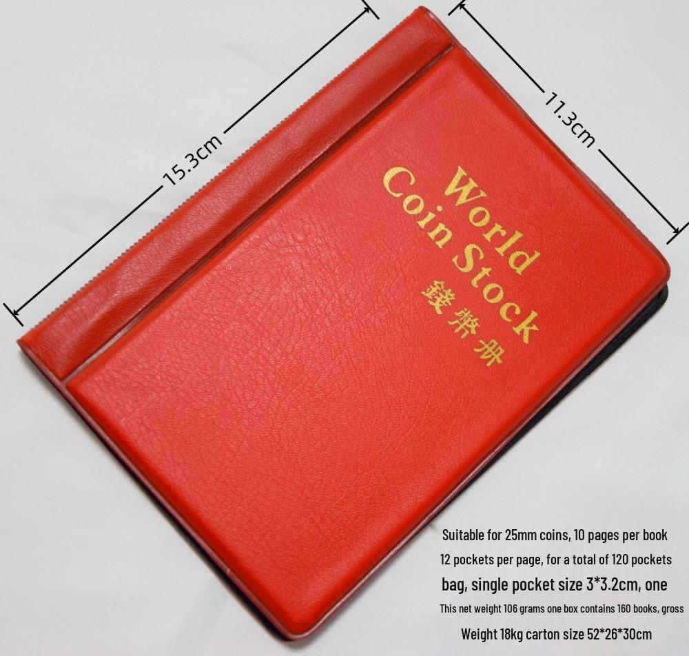 Cross-Border Coin, Medal & Philately Collection Album with Hard-Shell, Transparent Storage for Silver Dollars & Banknotes