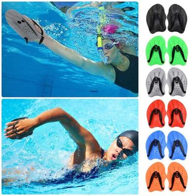 1 Pair Adjustable Silicone Swimming Training Hand Flippers Swim Training Accessories