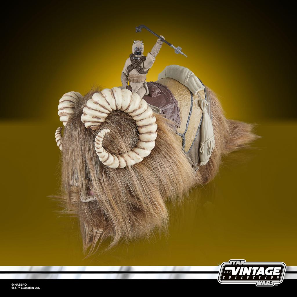 Hasbro Star Wars Vintage Collection Bantha Tusken Star A New Hope cm Premium Collectible Action Figure Creature Set of Authentic & Raider, Wars