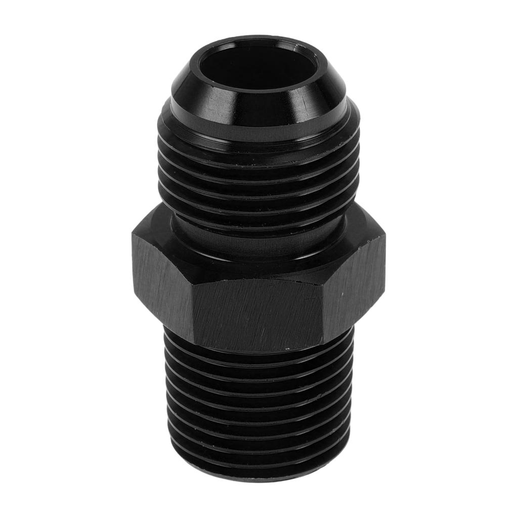 A ABSOPRO Female Flare Reducer Hose Fitting Adapter TF AN10 1/2 NPT Fuel Line Connector Aluminum Black