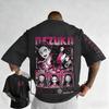 Demon Slayer Anime Printed Men and Women Summer Tshirt Couple Oversized Street Fashion Casual Parent Child Top Harajuku Y2K