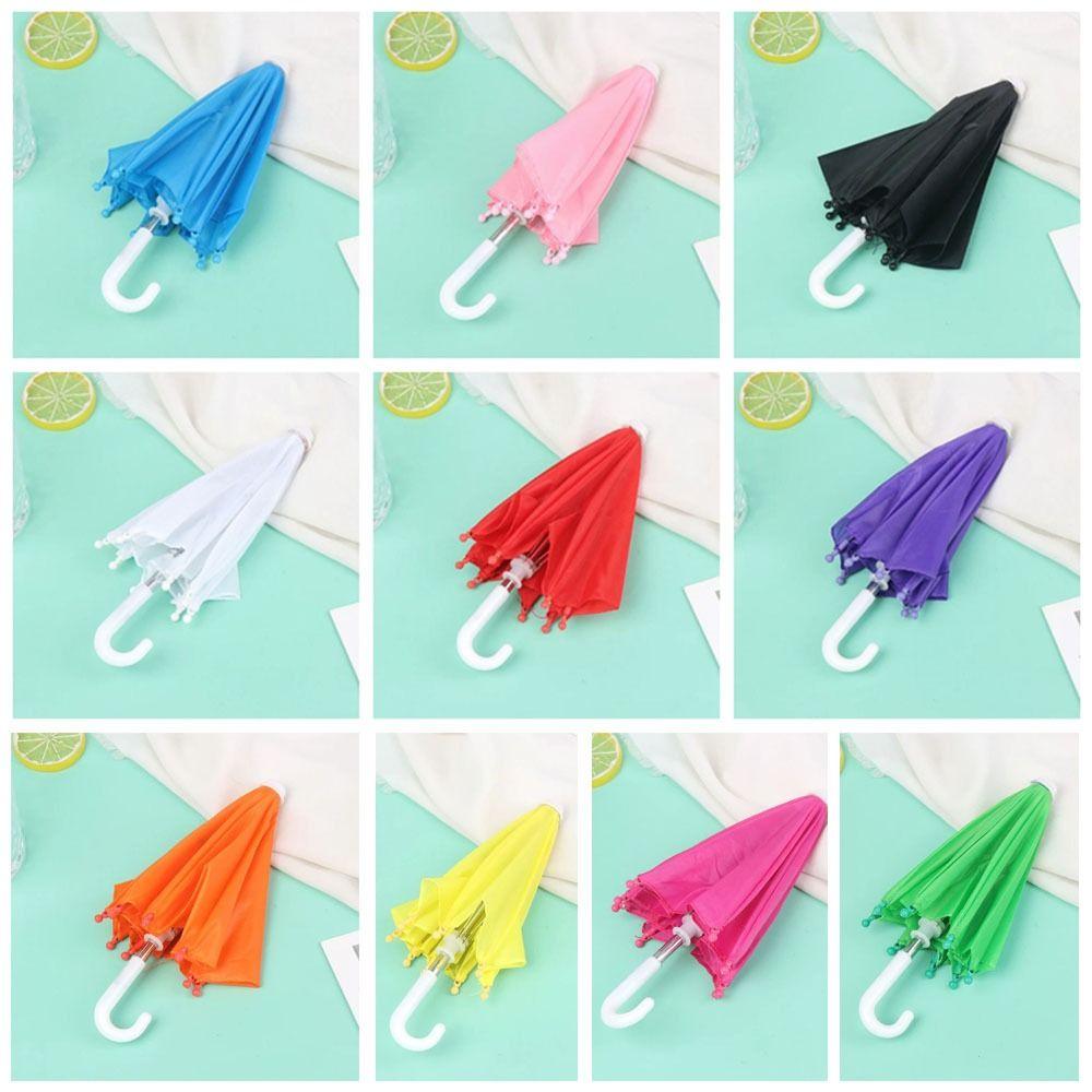 Funny Doll Decorative Umbrella Adjustable Kids Toy Umbrella Creative Mini Umbrella  Dollhouse
