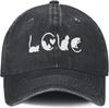Katzenliebe Grafik Gewaschene Baseballkappe Verstellbar Used Vintage Dad Hat für Katzenliebhaber