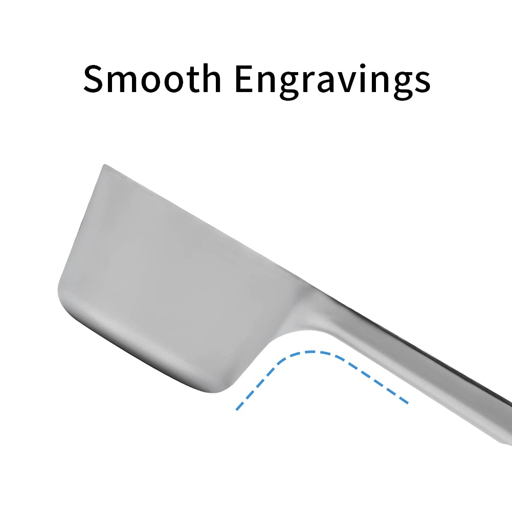 watchget Coffee Measuring Spoon, Straight Coffee Measuring Scoop, Canister Measuring Scoop, Approx. 15g Coffee Beans, Metal Scoop with Short Handle,