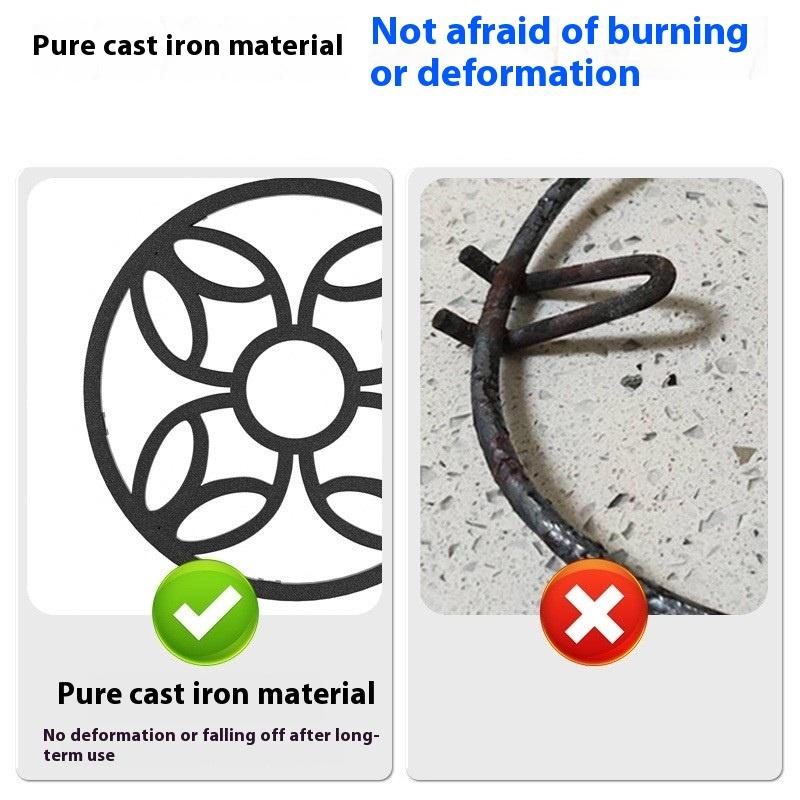 Heart Shape Wok Holder Cast Iron Stove Support Gas Hob Support Cooktop Stand For Efficient Stir Fry Preparation