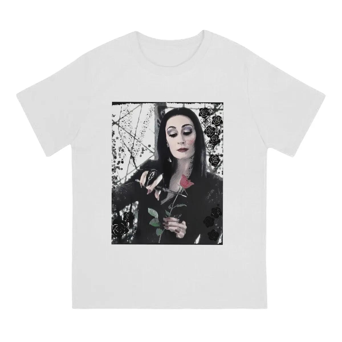 

Horror T Shirt Men Pure Cotton Funny T-Shirts Crewneck T-The Addams Family Tee Shirt Short Sleeve Tops New Arrival S