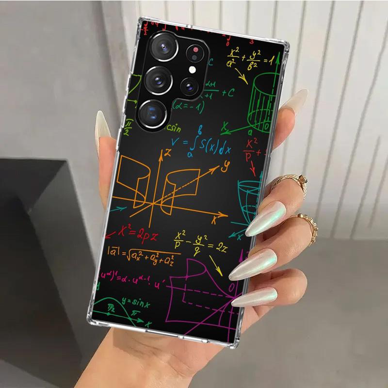 Physics Chemical Mathematics Phone Case for Samsung Galaxy S26 S24 S23 Ultra S25 Edge S22 S21 Plus S20 FE + Soft Print Shell Fun