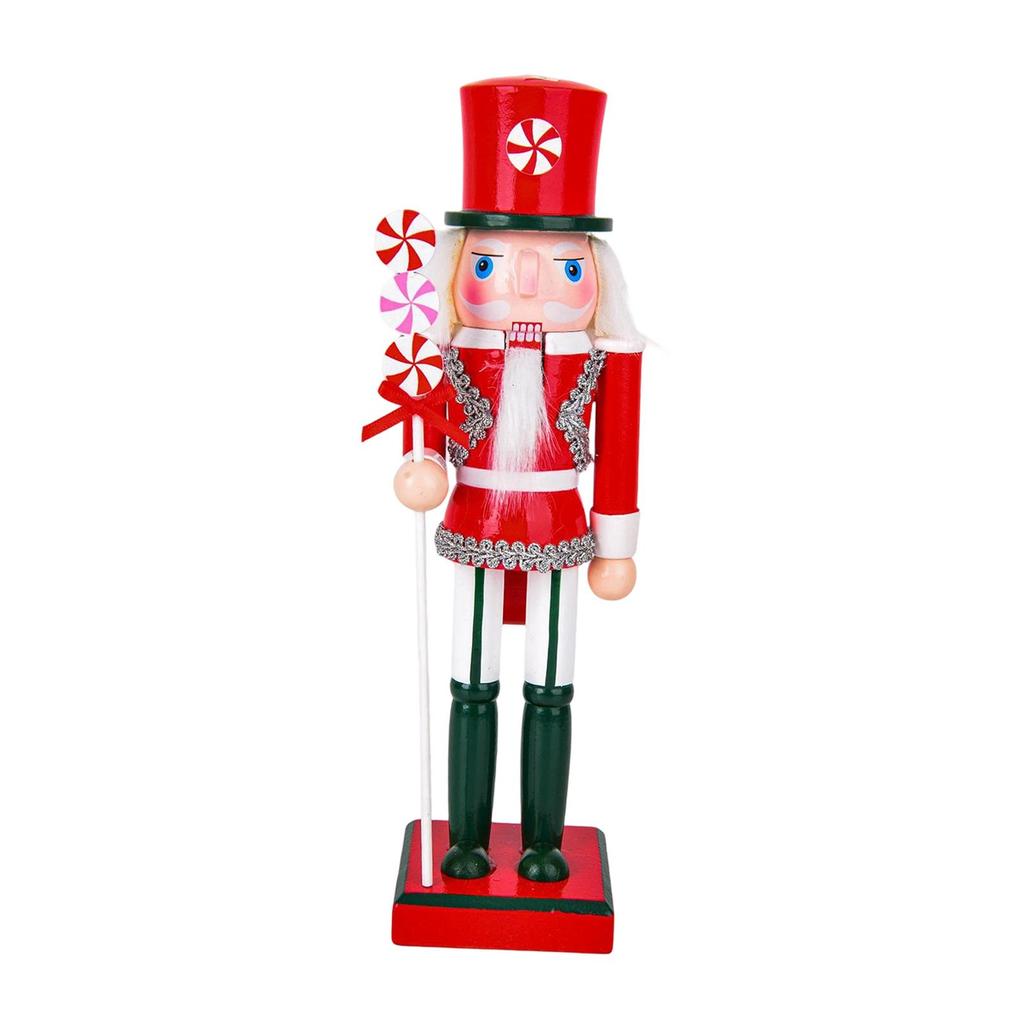 Christmas Nutcracker Figurine 25cmtall for Tabletop Thanksgiving Halloween