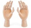 Wooden Drawing Hand Model Mannequin with Reference Drawing Cutouts (Children's Hands)