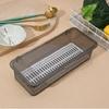 Cutlery Storage Tray Holder Tableware Organizer Spoon Fork Storage Box Plastic Container Cutlery Rack With Lid And Drainer