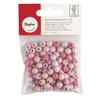 Perles en bois polies 8mm Tons roses 84 pièces