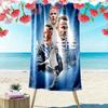 Tottenham Print Beach Towel, Large Soft Quick Dry Towel for Beach Camping Swimming