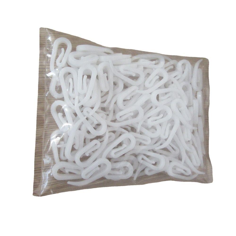 50pcs Wide Range Of Application Plastic Accessories Smooth And Polished Comma Hook  Home