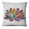 45*45cm Polyester Zen Yoga Art Watercolor Print Pillowcase Home  Decoration Sofa