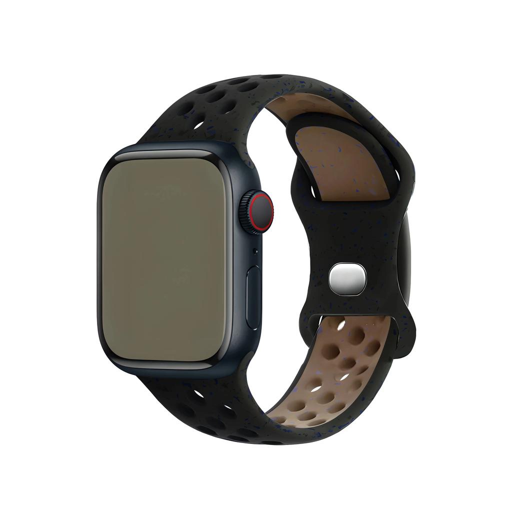 Color Particles Strap for Apple Watch Ultra 2 Band 49mm 45mm 44mm Silicone Bracelet for IWatch Series 9 8 7 6 5 41mm 42mm SE 4 3