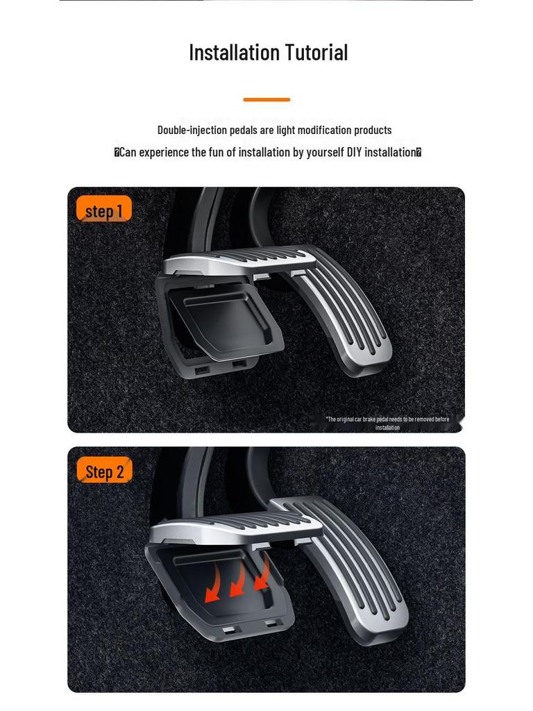 Compatible Pedal and Footrest Accessories for Revamped Tesla Model 3 & Y