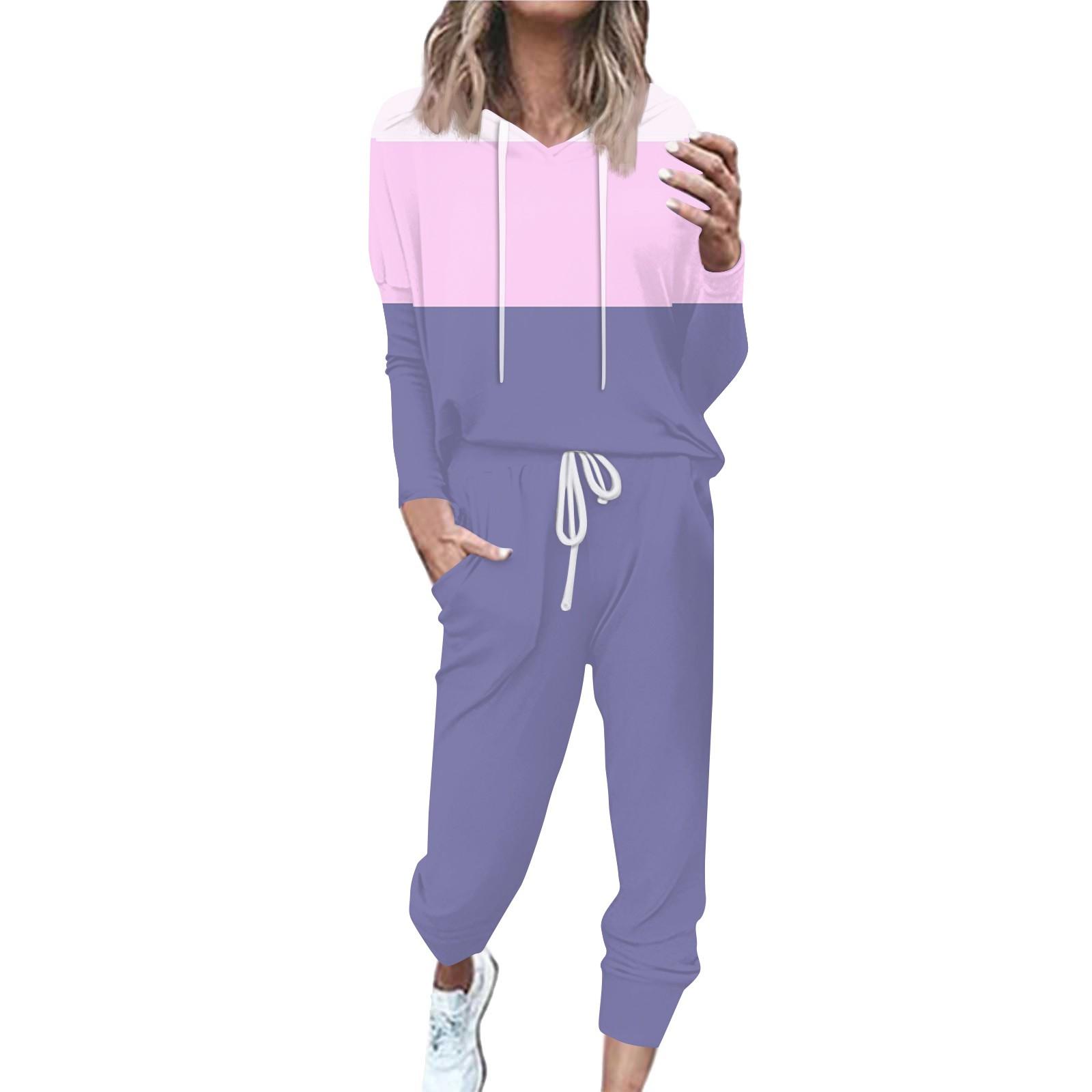 

Женский полосатый спортивный костюм из 2 предметов, удобная толстовка с капюшоном, спортивные штаны для занятий йогой и тренировкой S