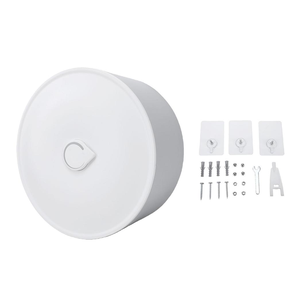 Wall Mounted Paper Towel Dispenser White Lockable Adhesive Roll Toilet Paper Dispenser for Hotel Home