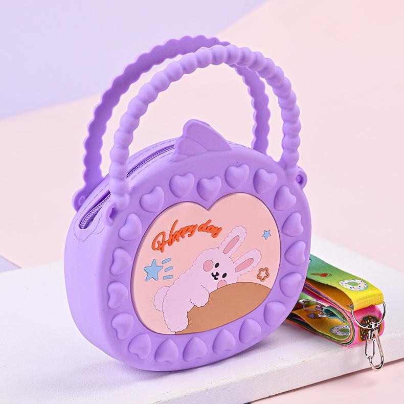 

Мультяшная диагональная сумка через плечо, убийца грызунов, пионер-головоломка, декомпрессионная игрушка, силиконовый нулевой кошелек, пузырьковая сумка